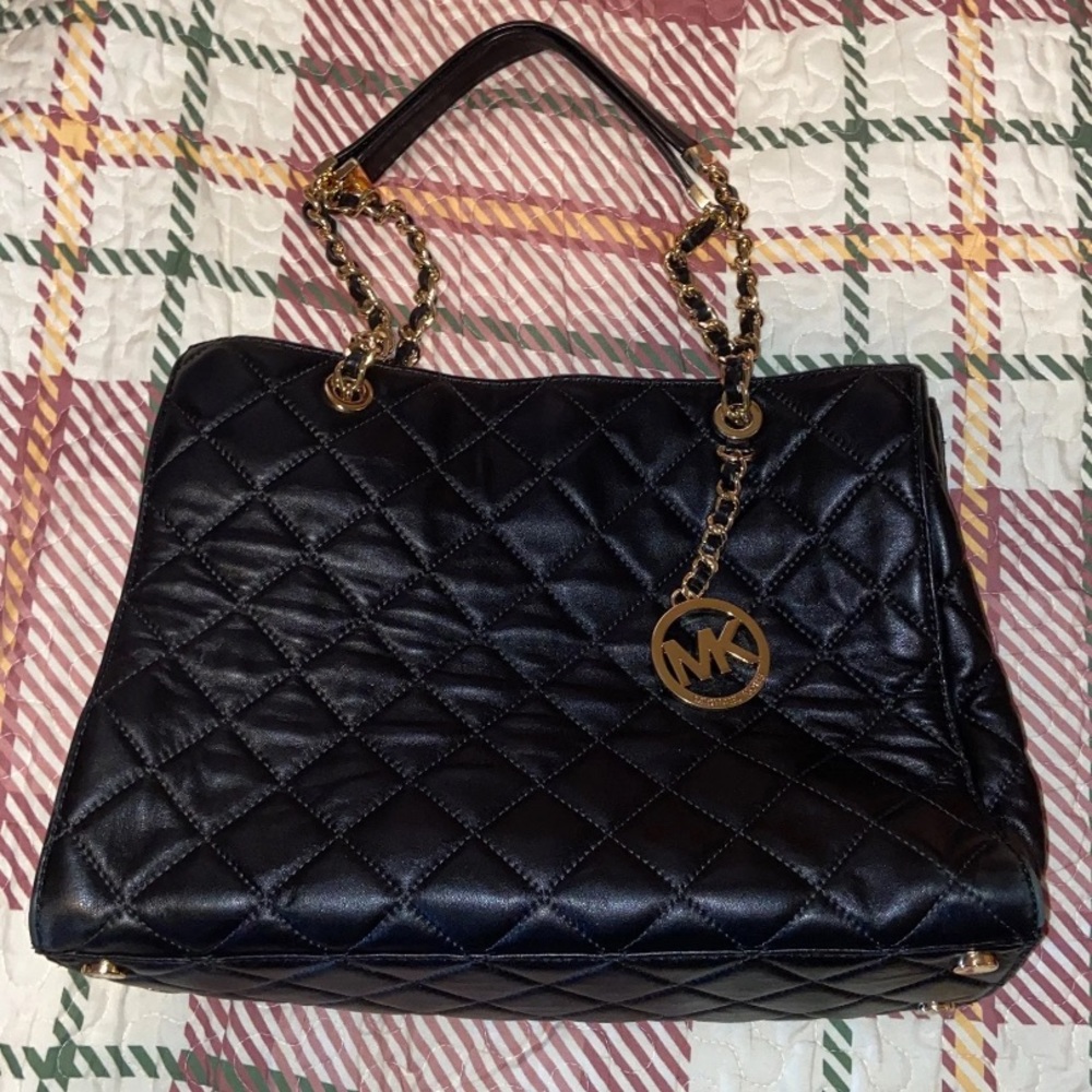 Michael Kors Quilted Lambskin Leather Tote